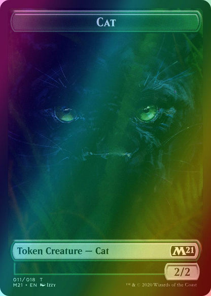 Bird Token (02) // Cat Token (11) [Core Set 2021 Tokens] [Foil]