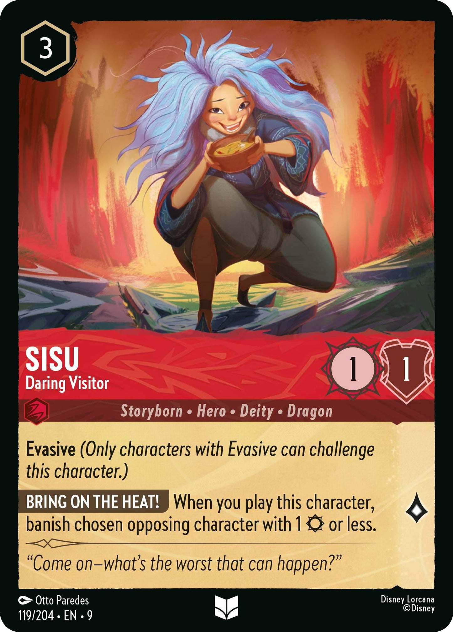 Sisu - Daring Visitor - 119/204 [Fabled] [Non-Foil]
