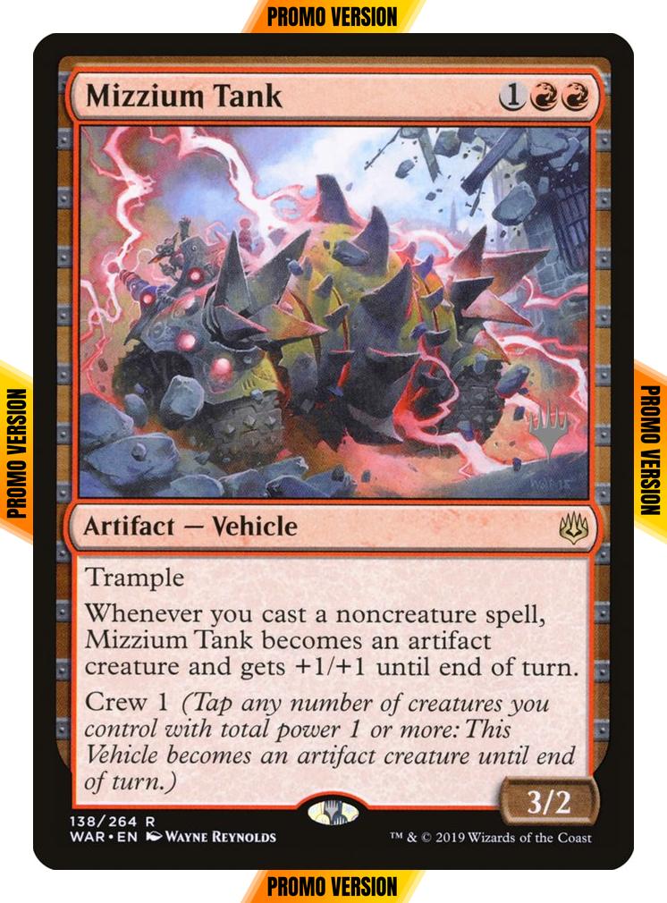 Mizzium Tank [138p] [Promo Pack] [War of the Spark Promos] [Non-Foil]