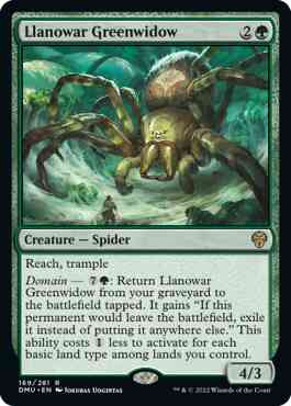 Llanowar Greenwidow [169] [Dominaria United] [Non-Foil]