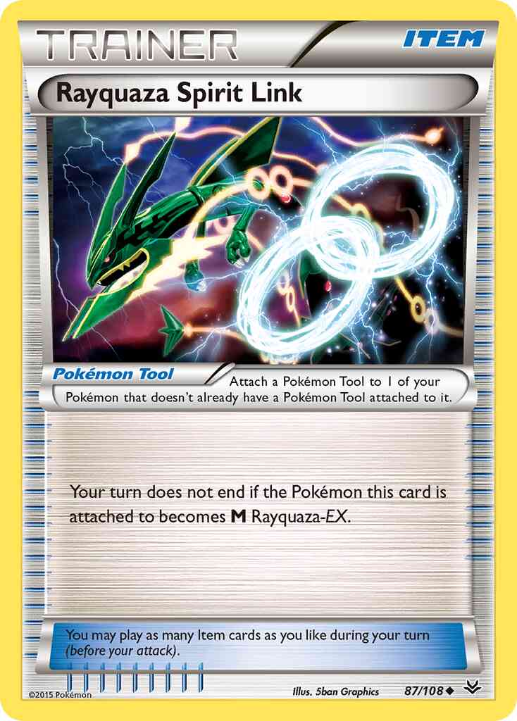 Rayquaza Spirit Link - 87/108 - Uncommon [xy6-87] [Non-Holo]