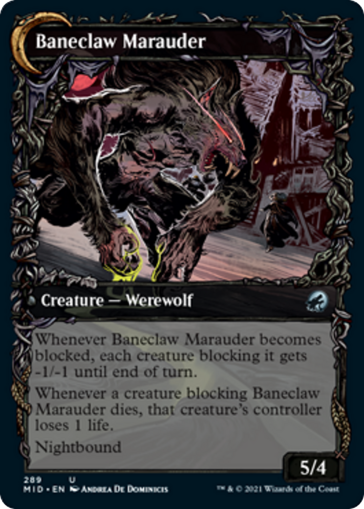 Baneblade Scoundrel // Baneclaw Marauder [289] [Equinox Showcase] [Innistrad: Midnight Hunt] [Non-Foil]