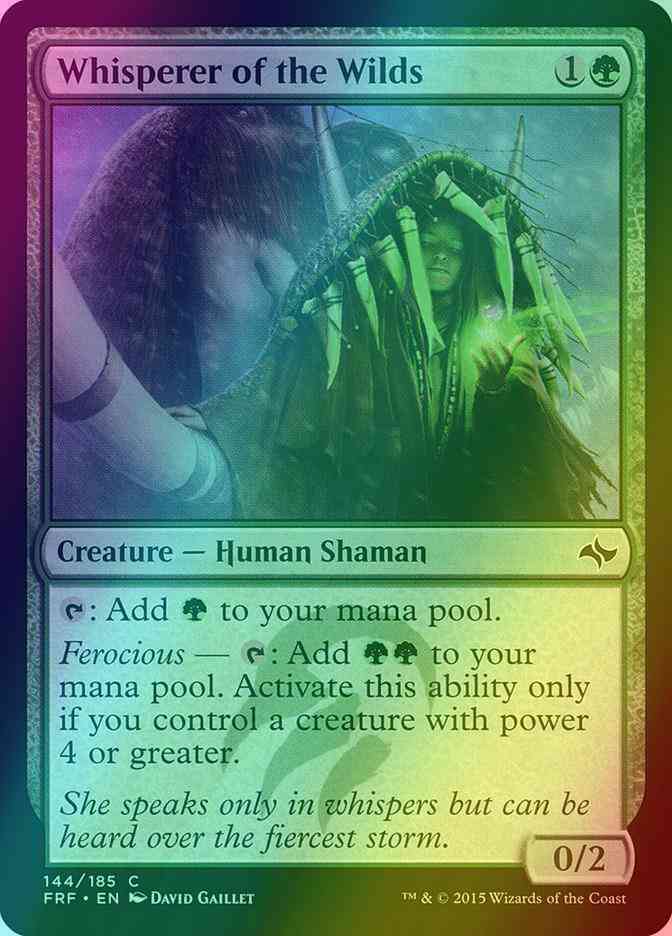 Whisperer of the Wilds [144] [Fate Reforged] [Foil]