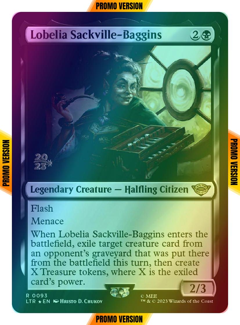 Lobelia Sackville-Baggins [93s] [Prerelease] [The Lord of the Rings: Tales of Middle-earth: Promos] [Foil]