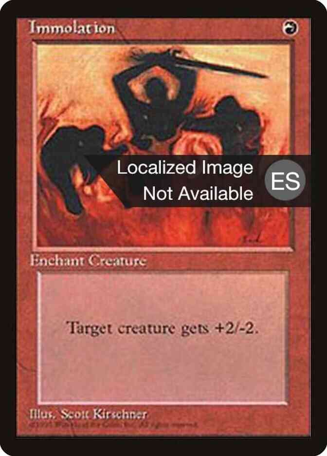 Immolation - Spanish [204] [Fourth Edition Black Border: Spanish] [Non-Foil]