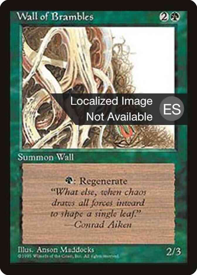 Wall of Brambles - Chinese [282] [Fourth Edition Black Border: Chinese] [Non-Foil]