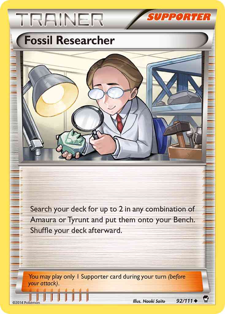 Fossil Researcher - 92/111 - Uncommon [xy3-92] [Reverse Holo]
