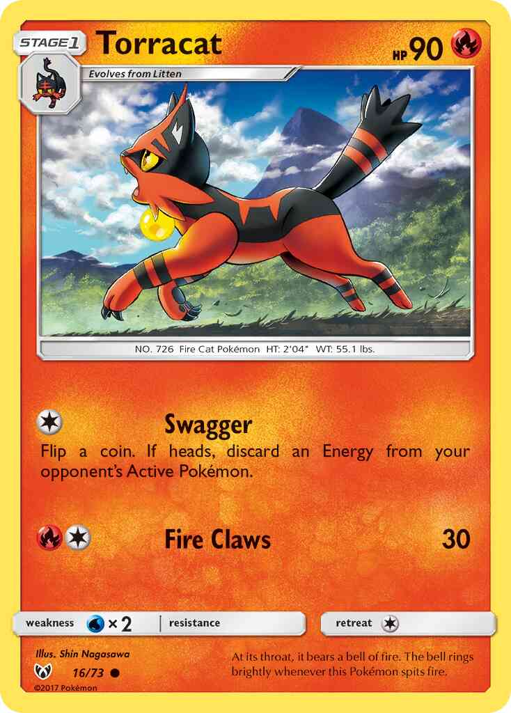 Torracat - 16/73 - Common [sm35-16] [Reverse Holo]