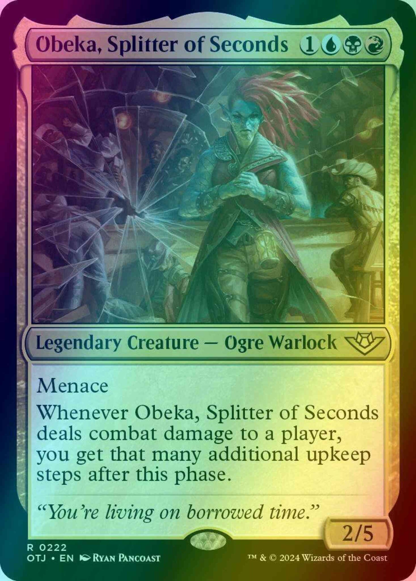 Obeka, Splitter of Seconds [222] [Outlaws of Thunder Junction] [Foil]