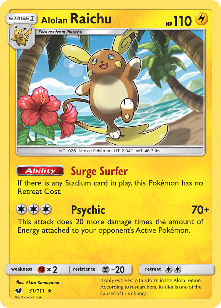 Alolan Raichu - 31/111 - Theme Deck Exclusive [sm4msp-31] [Non-Holo]
