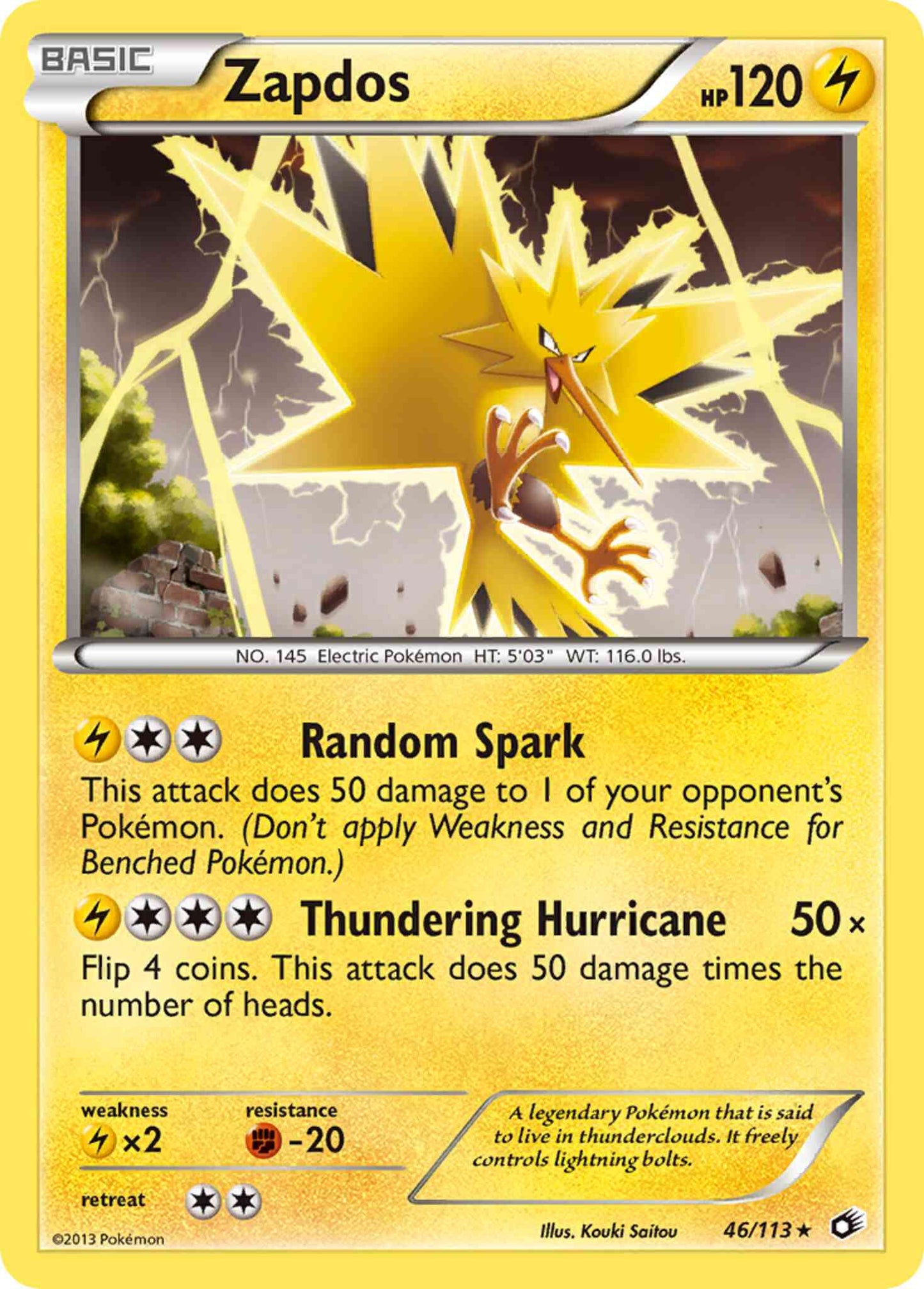 Zapdos - 46/113 - Rare Holo [bw11-46] [Holo]