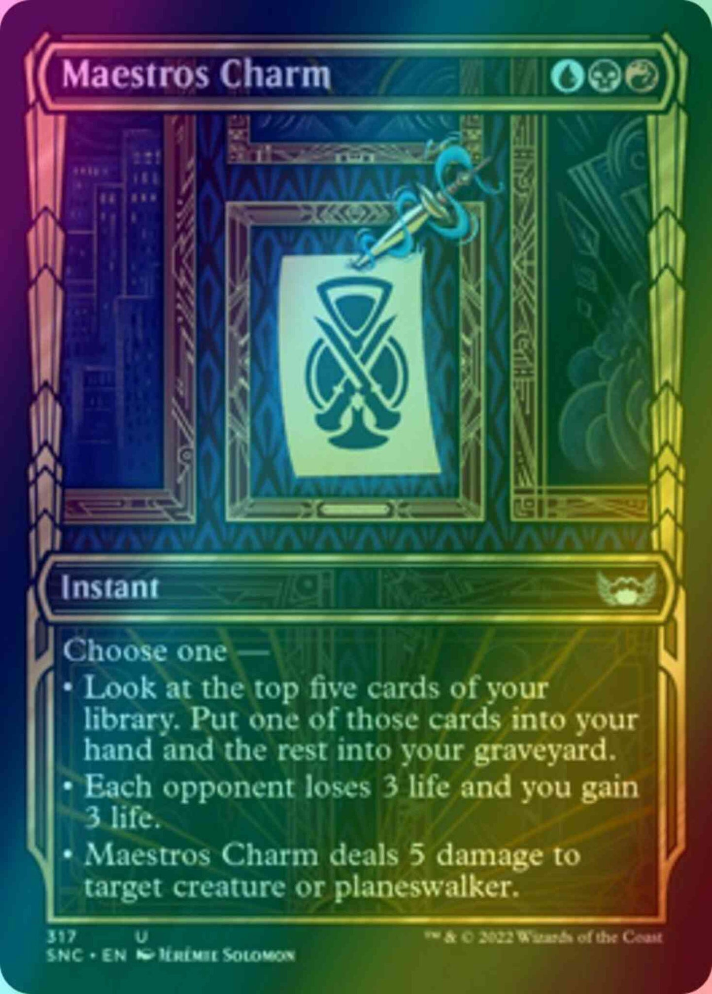 Maestros Charm [317] [Golden Age Showcase] [Streets of New Capenna] [Foil]