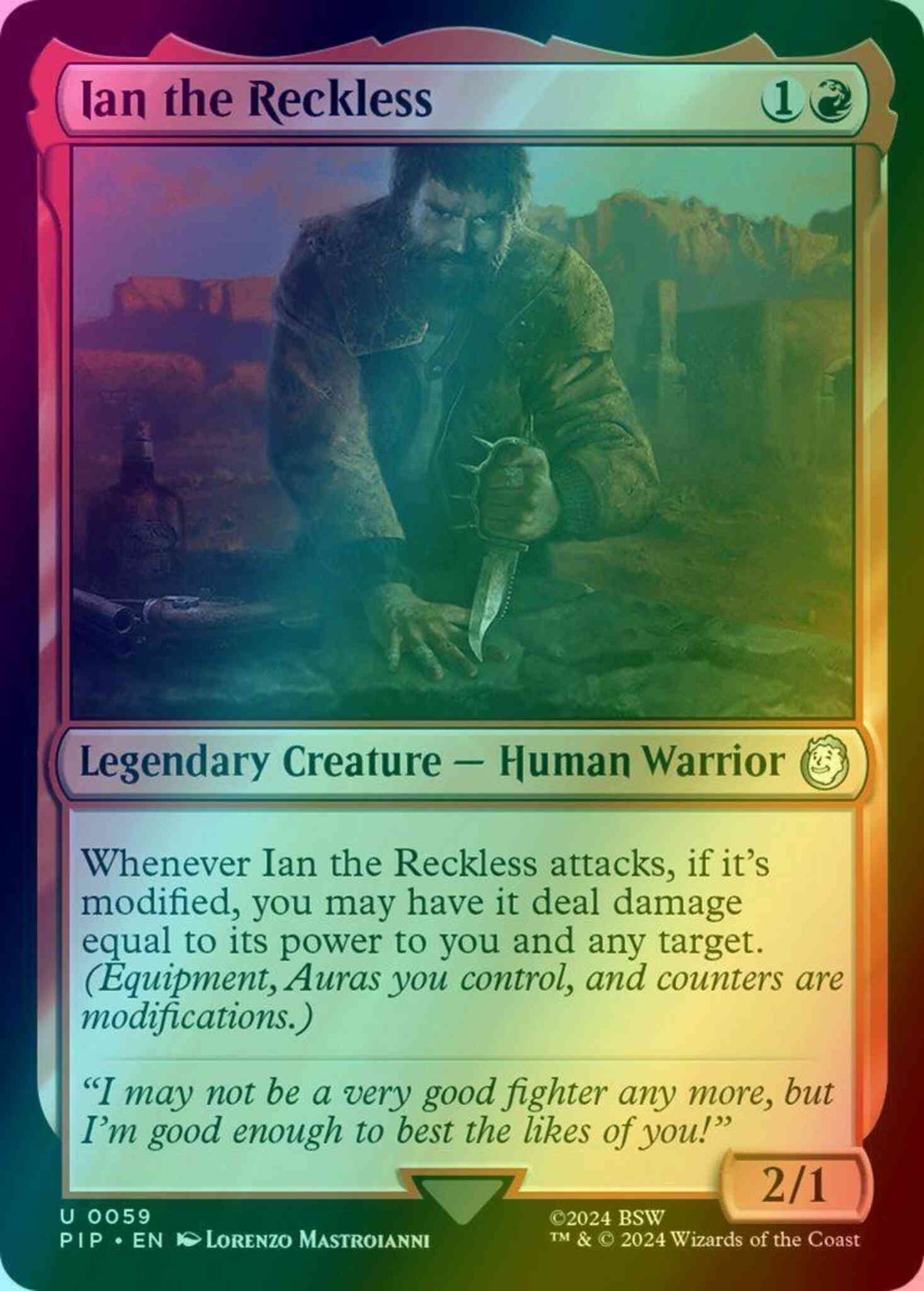 Ian the Reckless [59] [Fallout] [Foil]