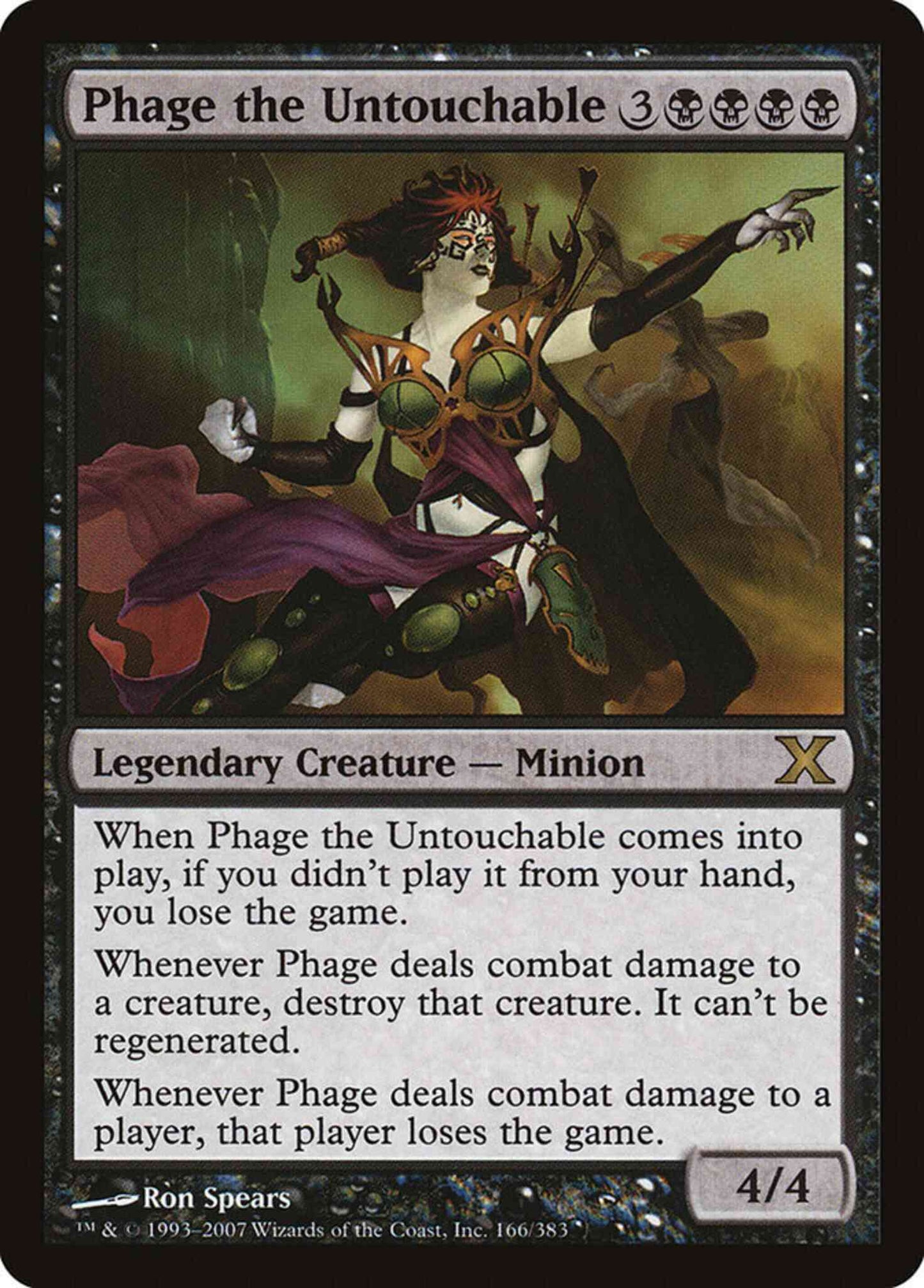 Phage the Untouchable [166] [Tenth Edition] [Non-Foil]