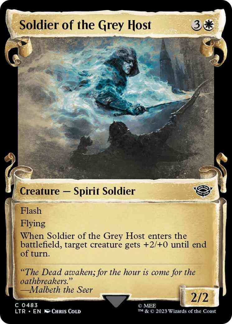Soldier of the Grey Host [483] [Scrolls Showcase] [The Lord of the Rings: Tales of Middle-earth] [Non-Foil]