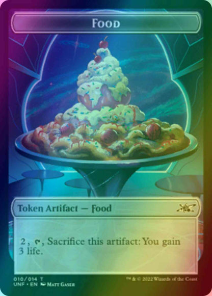 Food Token (10) // Zombie Employee Token (06) [Unfinity: Tokens] [Foil]