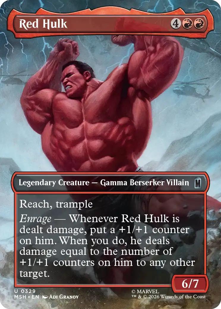 Red Hulk [329] [Borderless] [Scene] [Marvel Super Heroes] [Non-Foil]