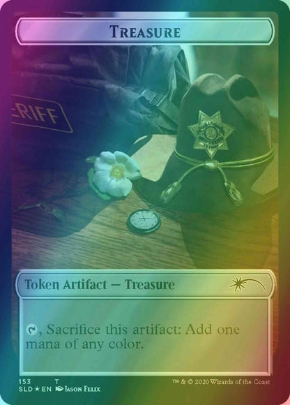 Treasure Token (153) // Walker Token (148) [0153] [Full Art] [Walking Dead] [Secret Lair Drop] [Foil]