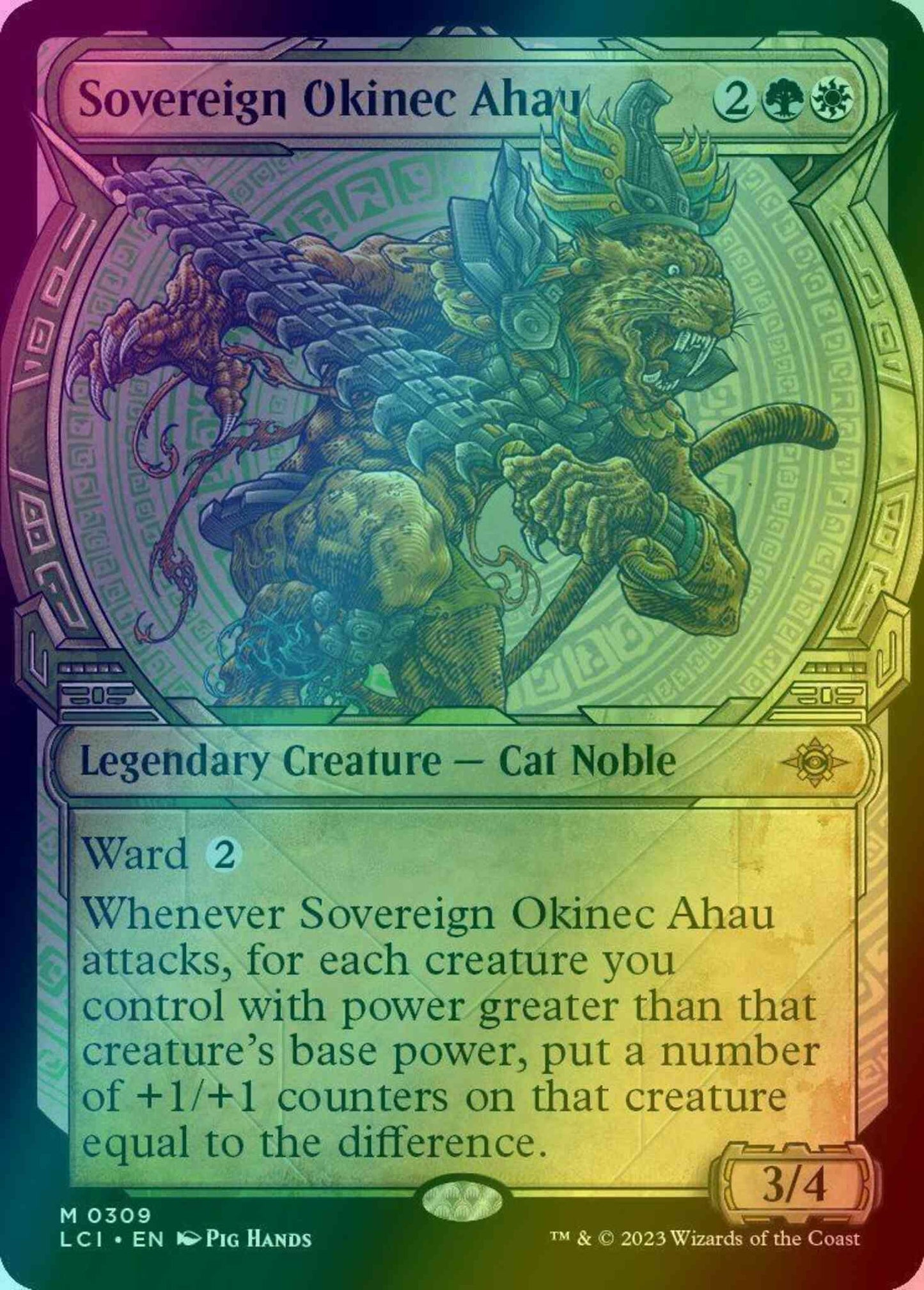 Sovereign Okinec Ahau [309] [Legends of Ixalan Showcase] [The Lost Caverns of Ixalan] [Foil]