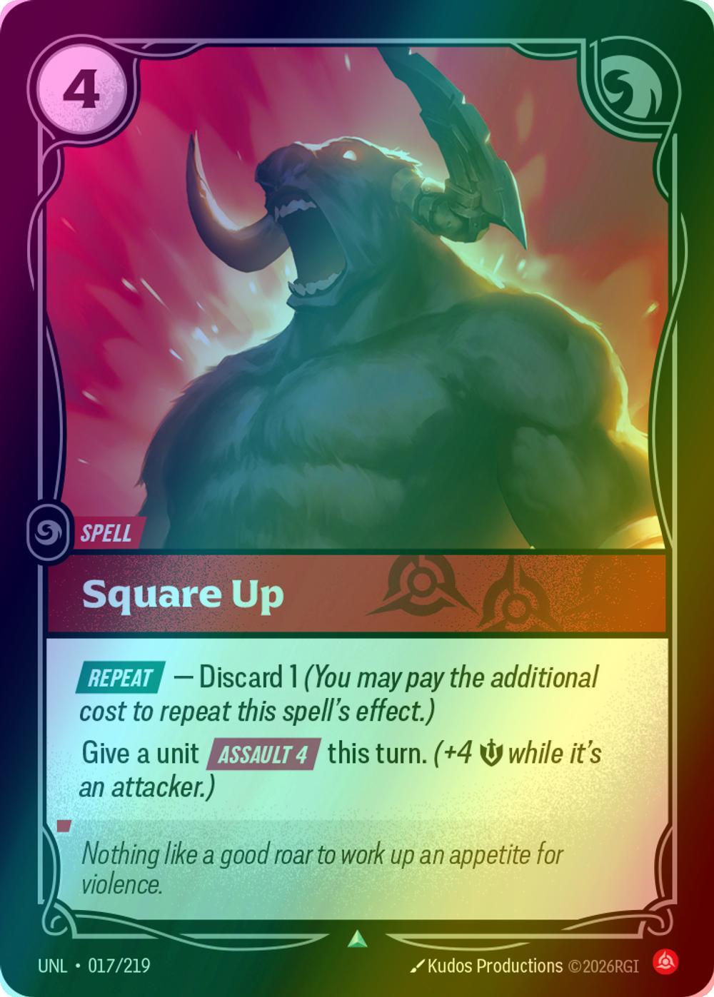 Square Up - 017/219 [Unleashed] [Foil]