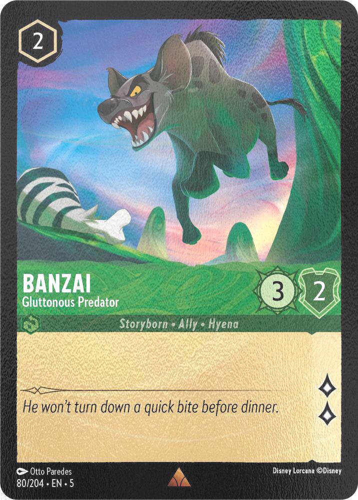 Banzai - Gluttonous Predator - 80/204 [Shimmering Skies] [Cold Foil]