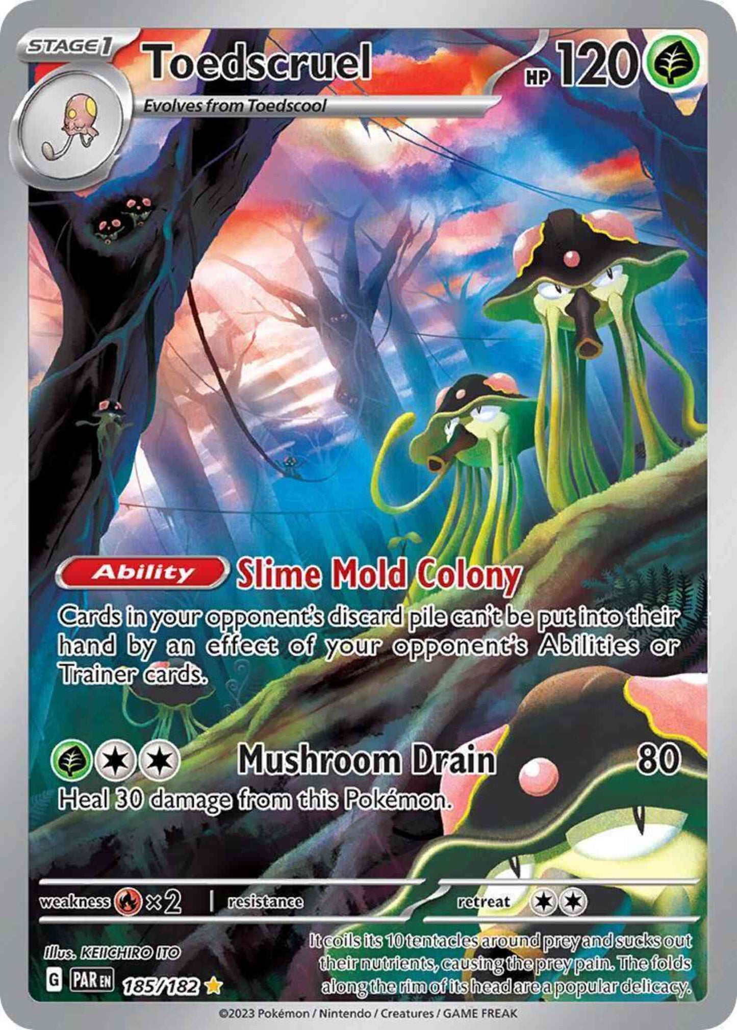Toedscruel - 185/182 - Illustration Rare [sv04-185] [Ultra]