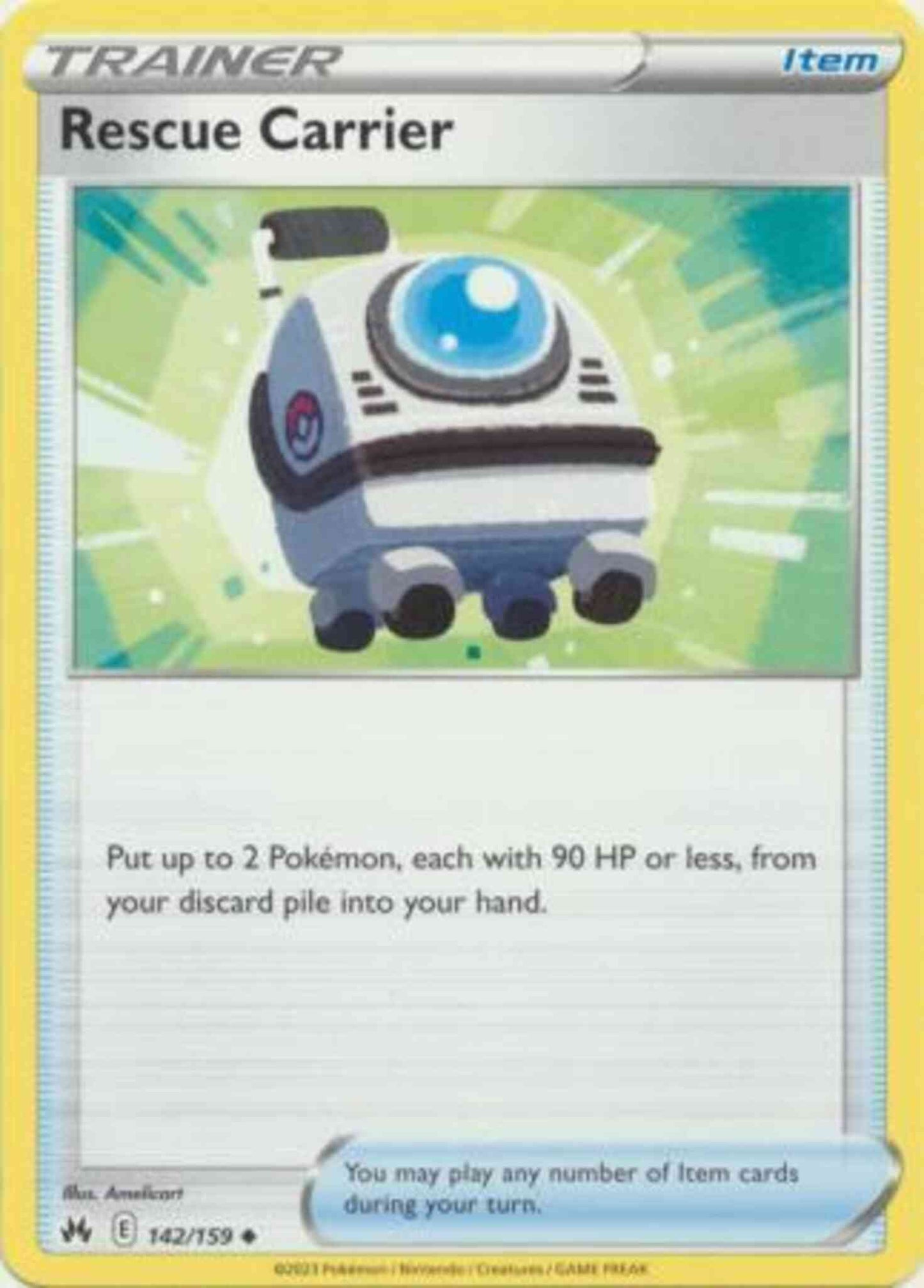 Rescue Carrier - 142/159 - Uncommon [swsh125-142] [Non-Holo]