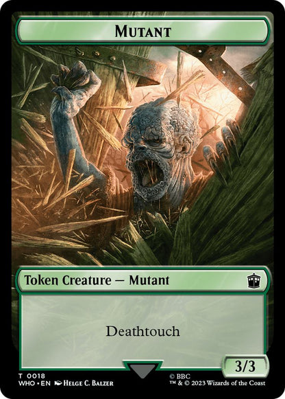 Alien Insect Token (19) // Mutant Token (18) [Universes Beyond: Doctor Who: Tokens] [Non-Foil]