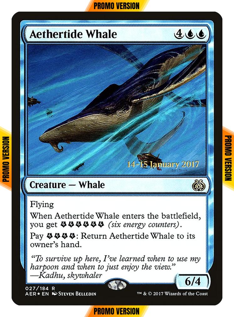 Aethertide Whale [27s] [Aether Revolt Promos] [Foil]