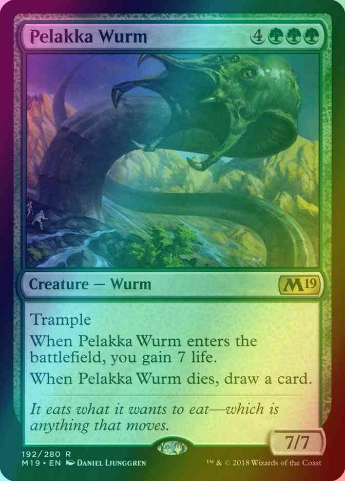 Pelakka Wurm [192] [Core Set 2019] [Foil]