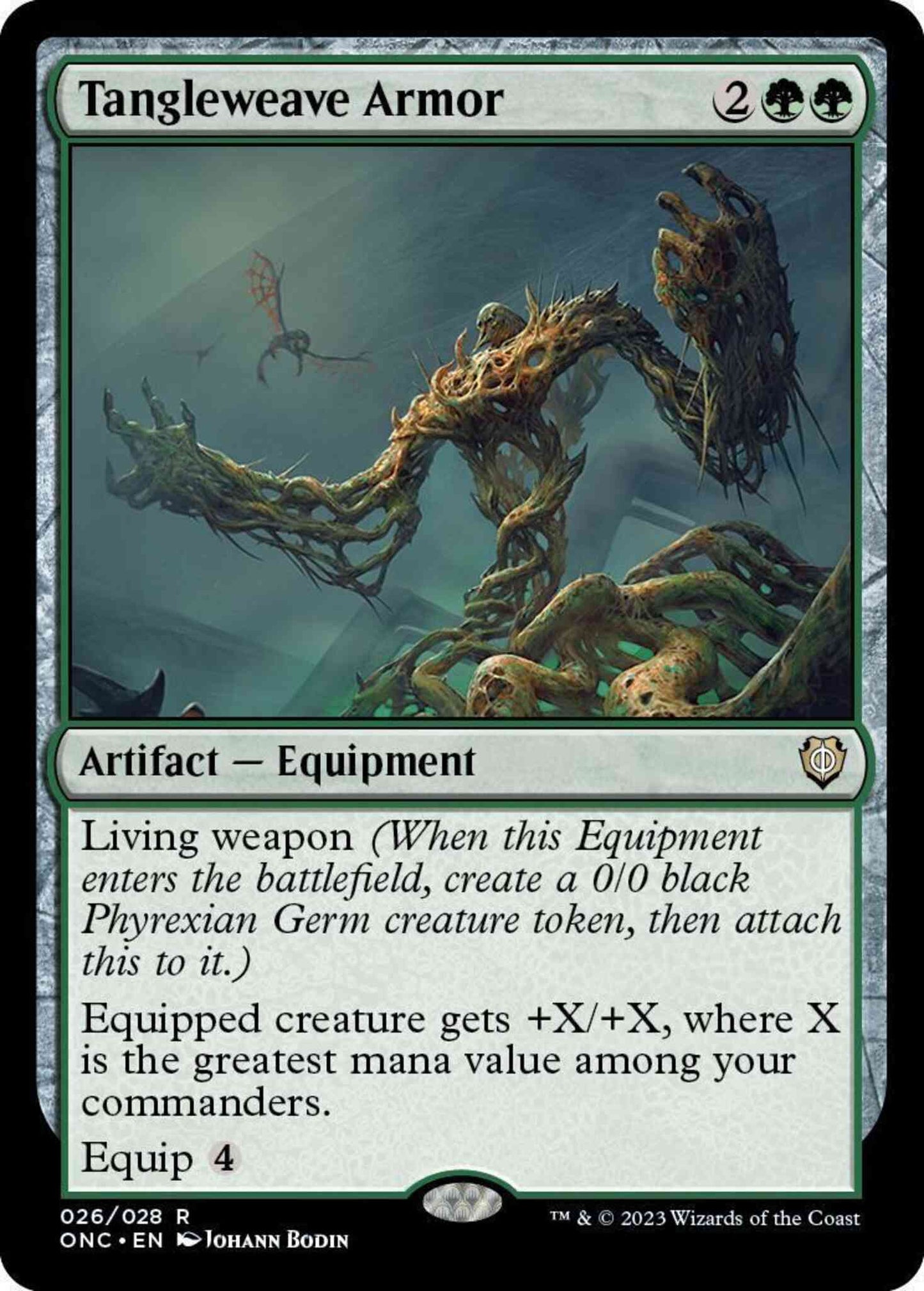 Tangleweave Armor [26] [Phyrexia: All Will Be One: Commander] [Non-Foil]