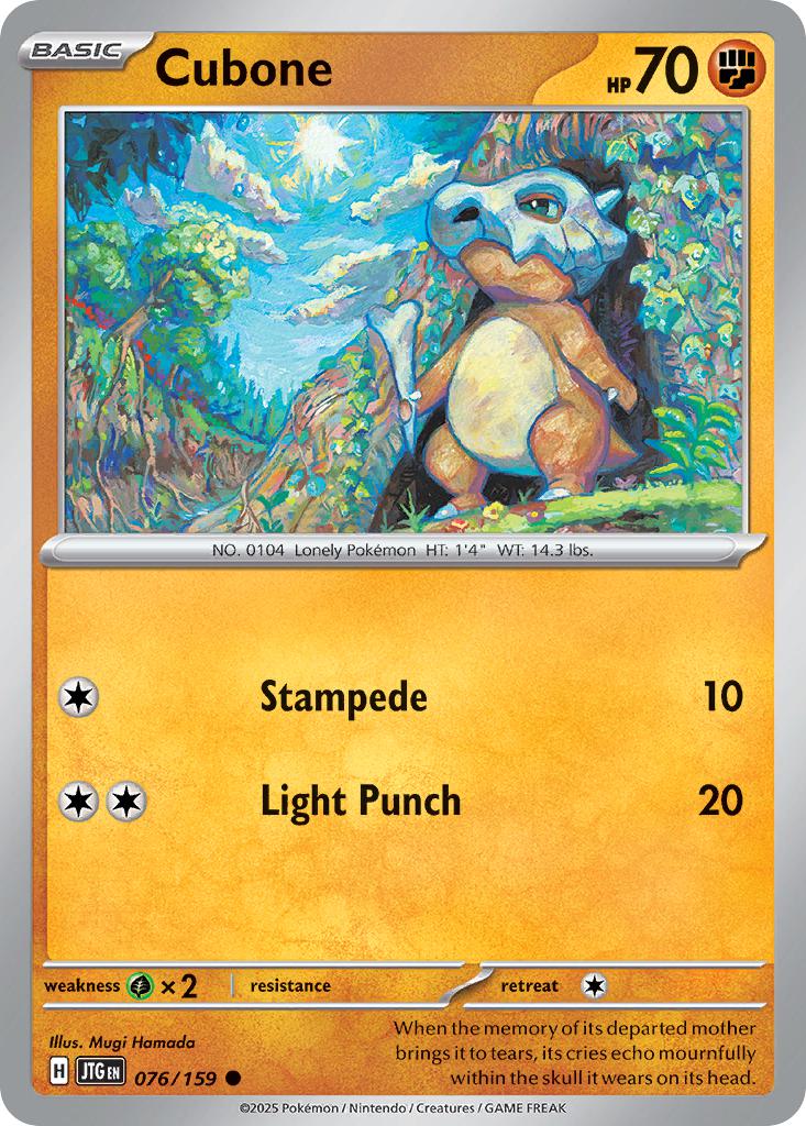 Cubone - 076/159 - Common [sv09-076] [Non-Holo]