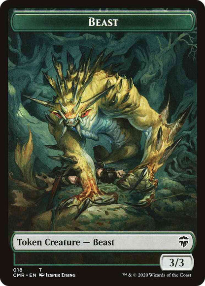 Beast Token (18) // Beast Token (19) [Commander Legends Tokens] [Non-Foil]