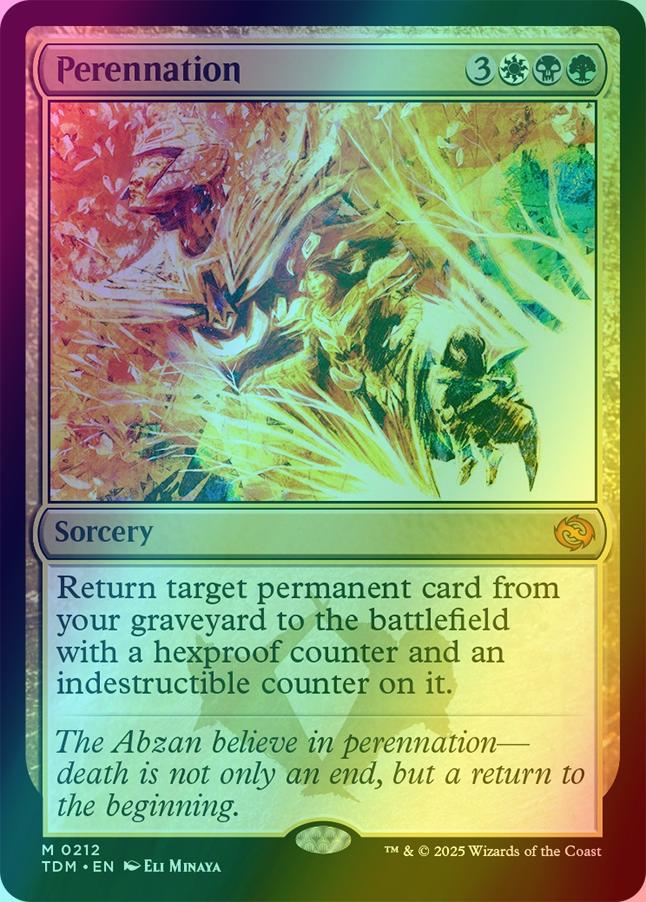 Perennation [212] [Tarkir: Dragonstorm] [Foil]