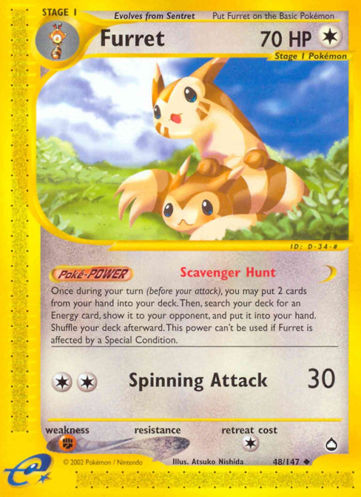 Furret - 48/147 - Uncommon [ecard2-48] [Reverse Holo]