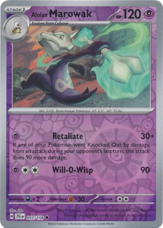 Alolan Marowak - 057/159 - Uncommon [sv09-057] [Reverse Holo]