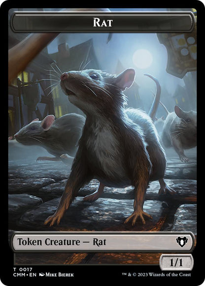 Eldrazi Spawn Token (03) // Rat Token (17) [Commander Masters: Tokens] [Non-Foil]