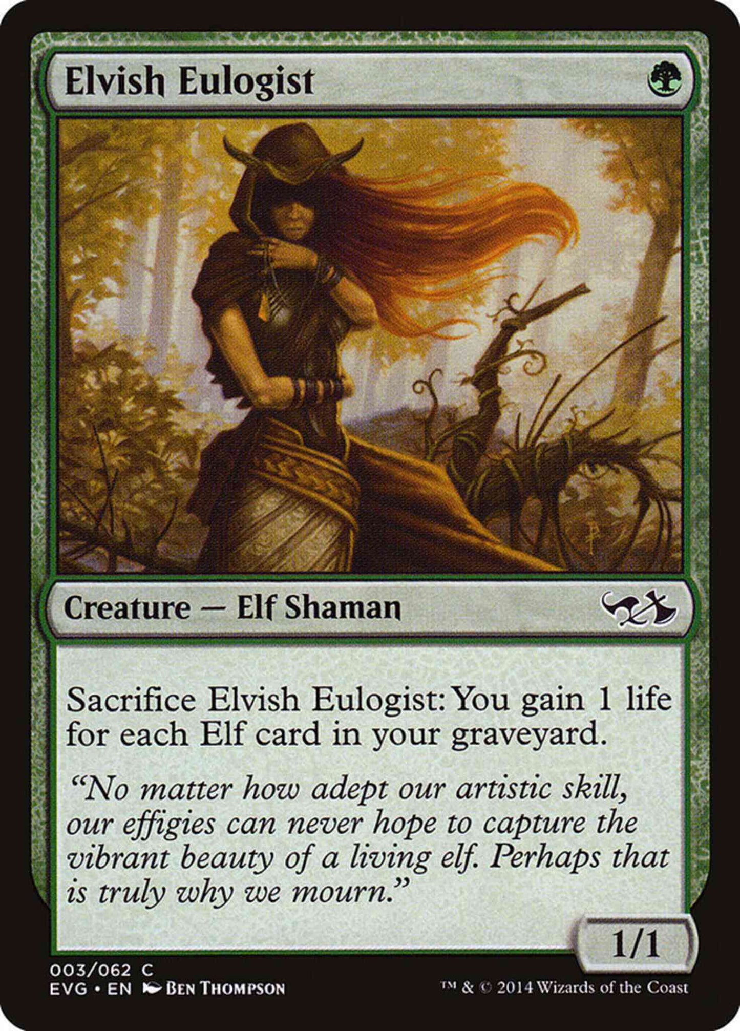 Elvish Eulogist [3] [Duel Decks Anthology: Elves vs. Goblins] [Non-Foil]