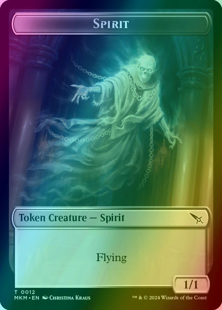 Detective Token (10) // Spirit Token (12) [Murders at Karlov Manor: Tokens] [Foil]
