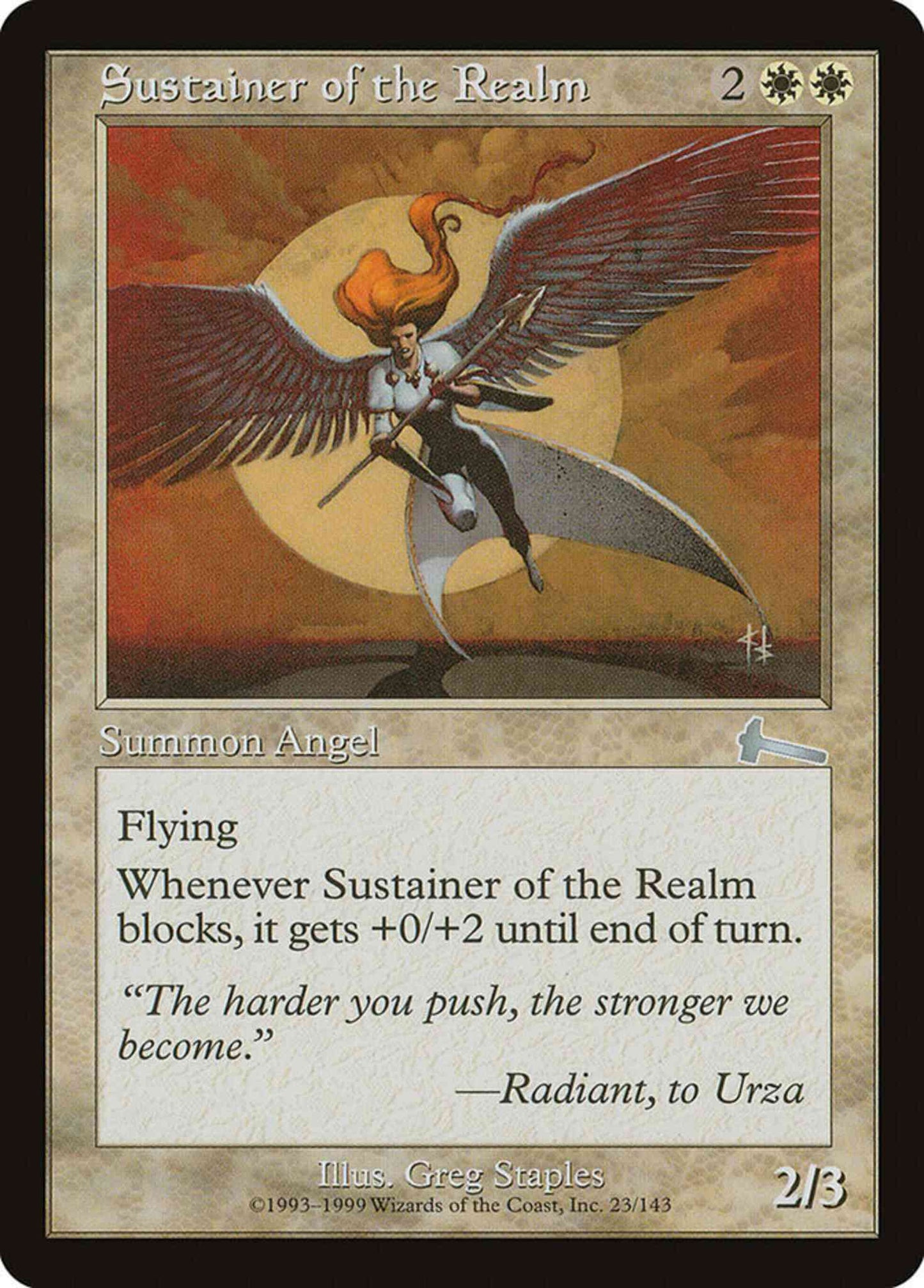 Sustainer of the Realm [23] [Urza's Legacy] [Non-Foil]