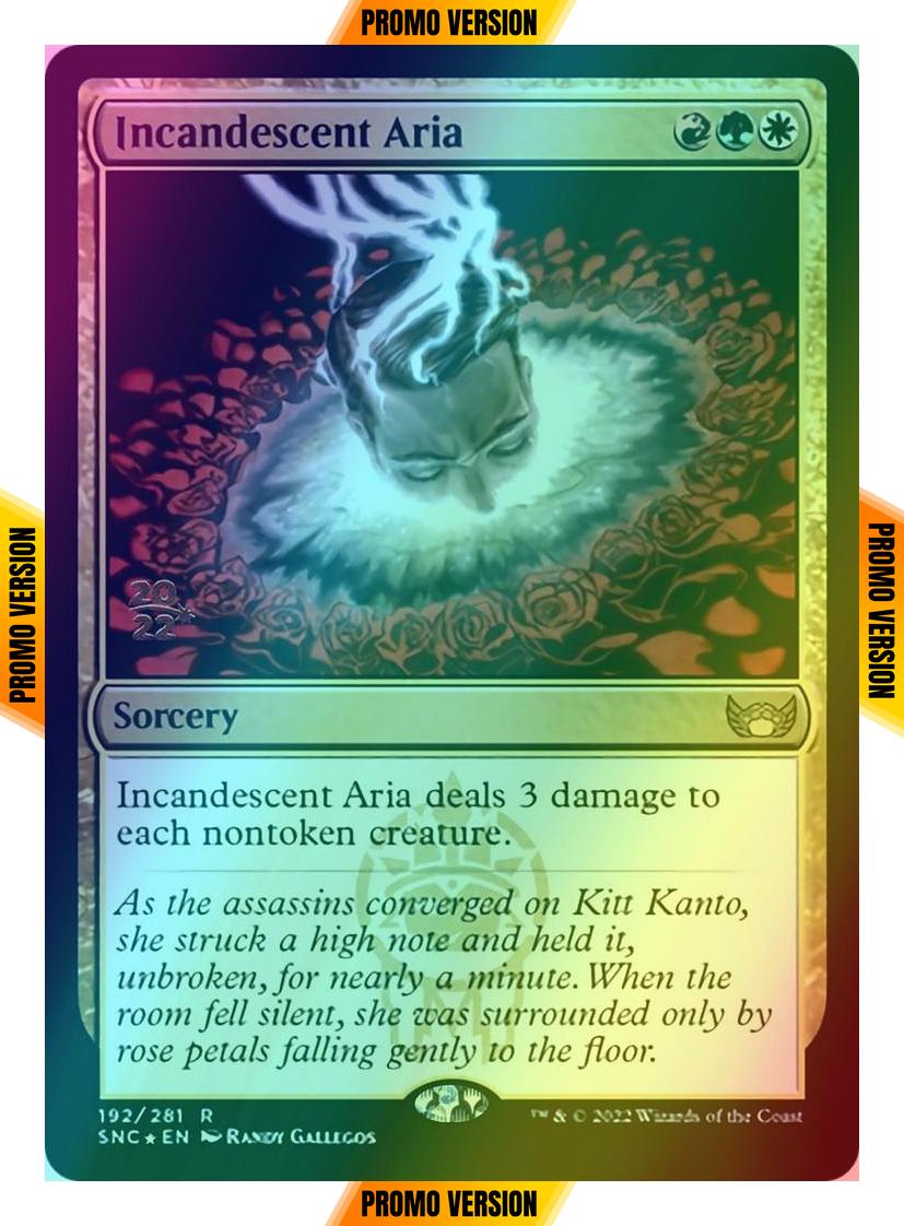 Incandescent Aria [Prerelease] [192s] [Streets of New Capenna: Promos] [Foil]