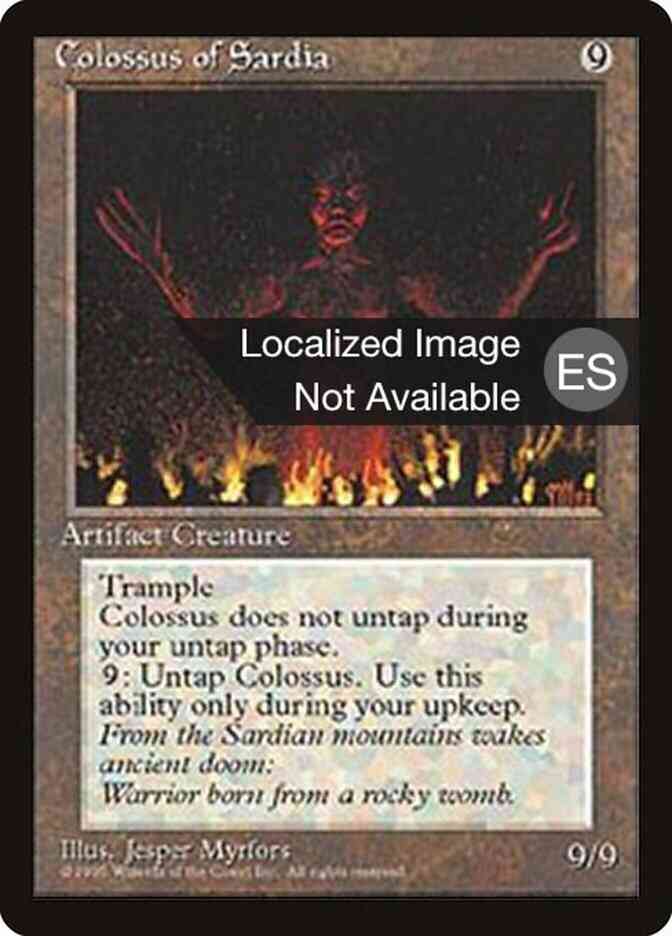 Colossus of Sardia - Japanese [308] [Fourth Edition Black Border: Japanese] [Non-Foil]