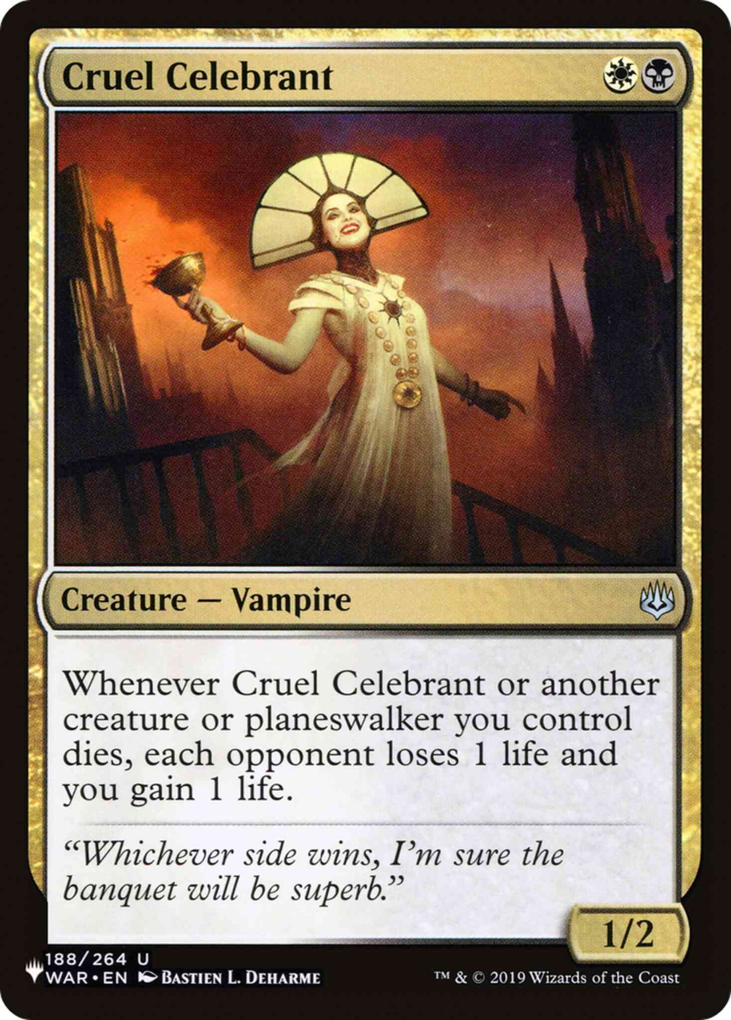 Cruel Celebrant [WAR-188] [The List] [Non-Foil]