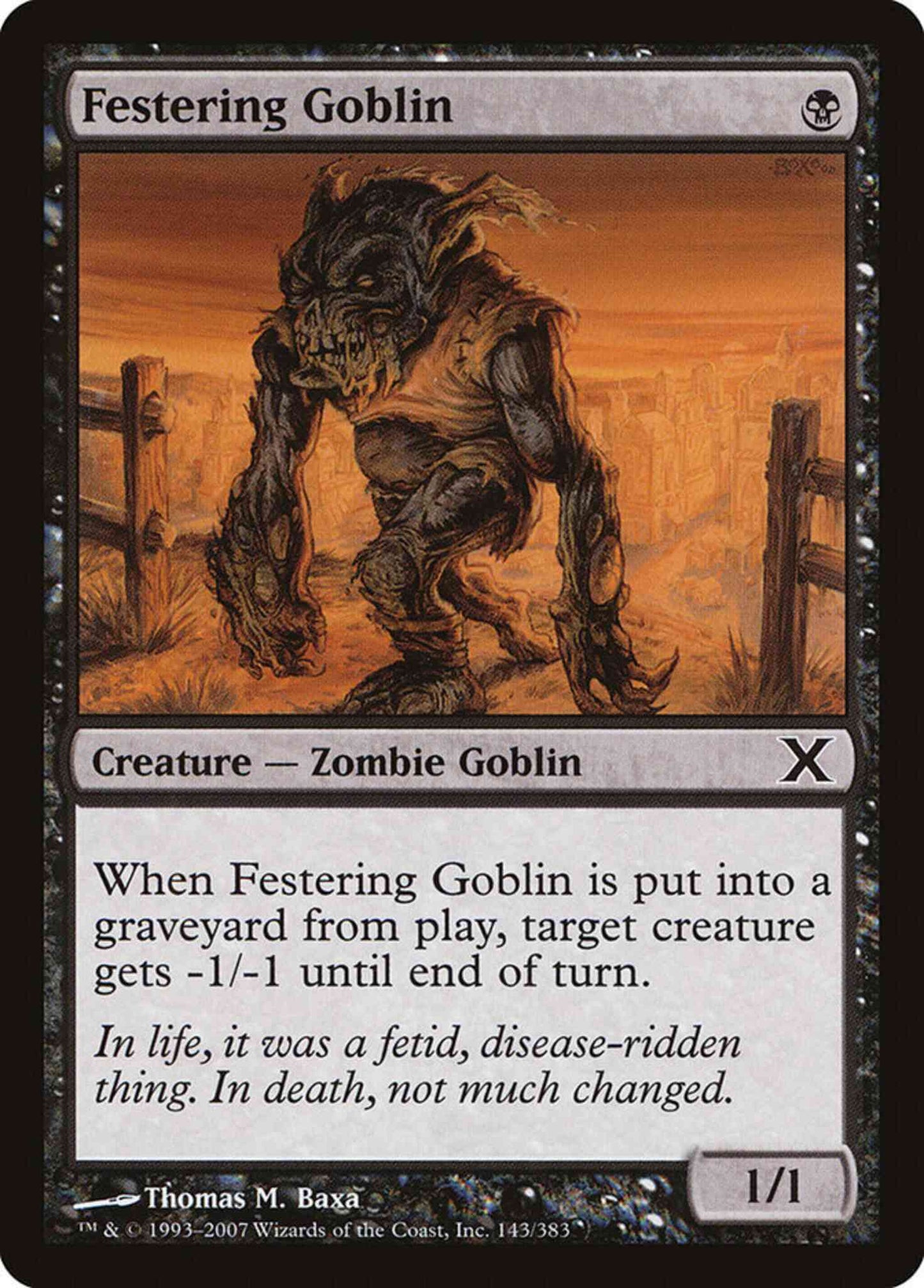 Festering Goblin [143] [Tenth Edition] [Non-Foil]