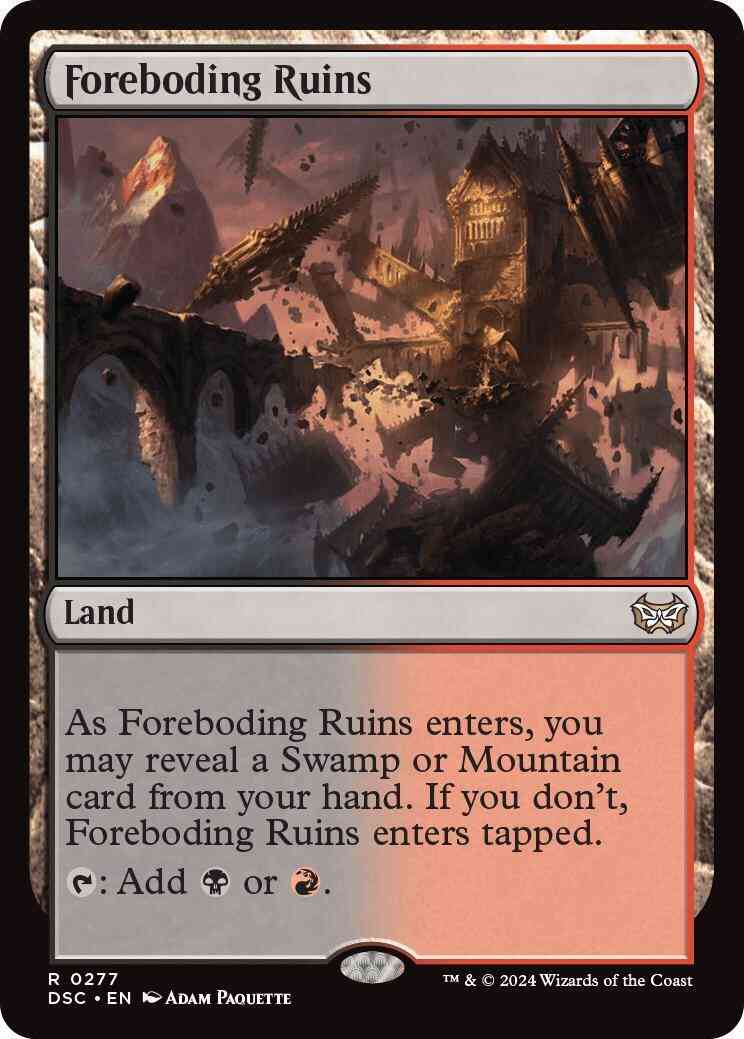 Foreboding Ruins [277] [Duskmourn: House of Horror: Commander] [Non-Foil]