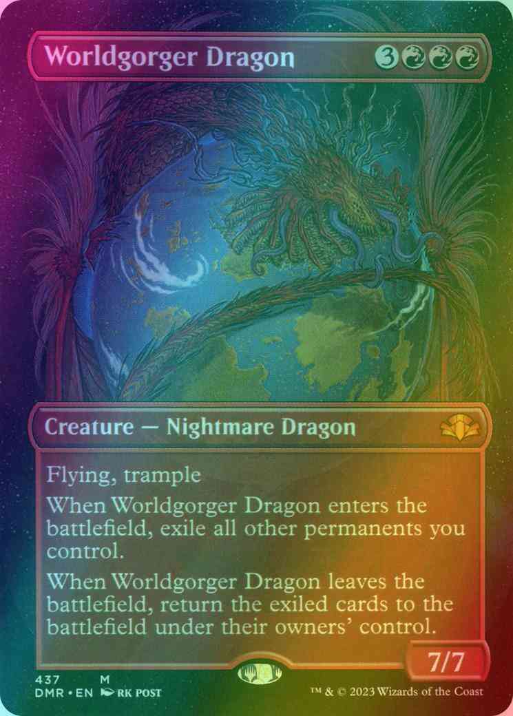 Worldgorger Dragon [437] [Borderless] [Dominaria Remastered] [Foil]