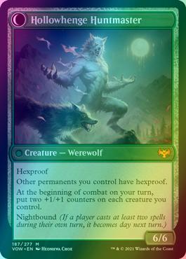Avabruck Caretaker // Hollowhenge Huntmaster [187] [Innistrad: Crimson Vow] [Foil]