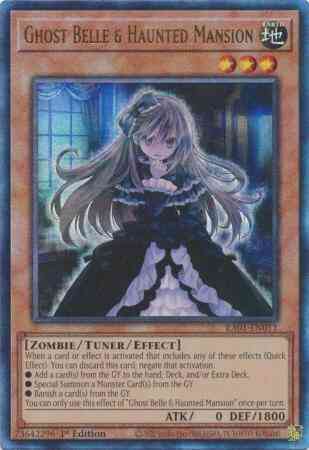 Ghost Belle & Haunted Mansion - RA01-EN011 - Prismatic Ultimate Rare - 1st Edition