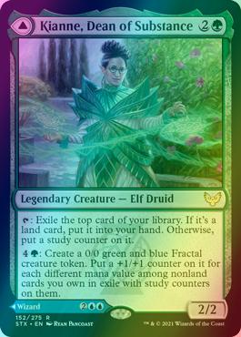 Kianne, Dean of Substance // Imbraham, Dean of Theory [152] [Strixhaven: School of Mages] [Foil]