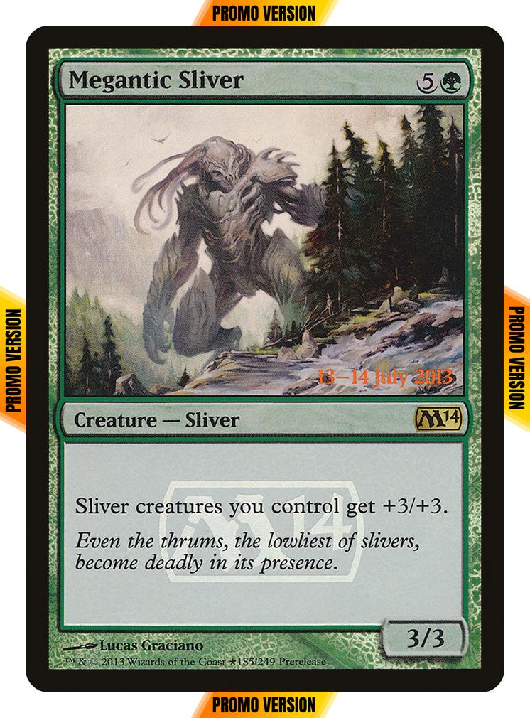 Megantic Sliver [185] [Magic 2014 Promos] [Foil]